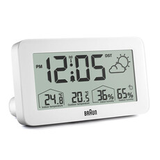 Budík Braun Radio Controlled BC13WP-DCF, Verze: bílá 