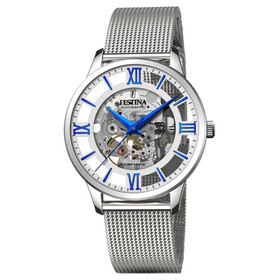 Festina Automatic Skeleton Gents F20534/1, Verze: stříbrná 