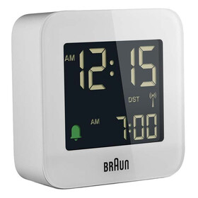 Budík Braun Radio Controlled BC08W-DCF, Verze: bílá 