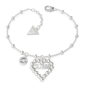 Guess Heart Romance náramek UBB70089-S, Verze: stříbrná 