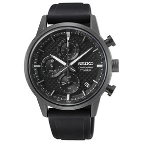 Seiko Chronograph Titanium SSB393P1, Verze: černá 