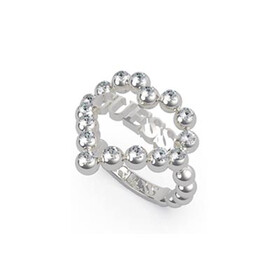 Prsten Guess Heart Romance UBR70025-56, Verze: stříbrná3 