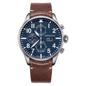 Aerowatch Les Grandes Classiques Pilote Chronograph A 61989 AA05, Verze: modrá 