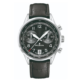 Delbana Retro Chronograph 41601.672.6.034, Verze: černá 