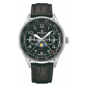 Delbana Retro Moonphase 41601.646.6.034, Verze: černá 