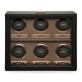 Natahovač pro 6 hodinek WOLF Axis 469616, Verze: růžové zlato 