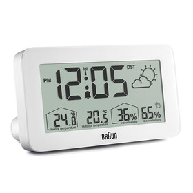 Budík Braun Radio Controlled BC13WP-DCF, Verze: bílá 
