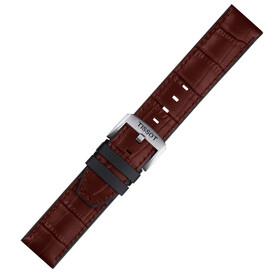 Řemínek Tissot T852.046.767, Verze: hnědá, Šířka řemínku: 22, Šířka u spony: 22 