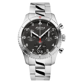 Alpina Startimer Pilot Quartz Chronograph Big Date AL-372BW4S26B, Verze: černá 