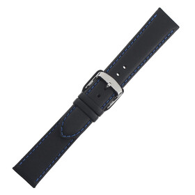 Řemínek Di-Modell Denver černý, Verze: modrá, Šířka řemínku: 20, Šířka u spony: 18, Délka řemínku: L - 120/80 