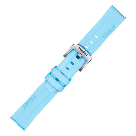 Řemínek Tissot T852.047.450, Verze: modrá, Šířka řemínku: 18, Šířka u spony: 17 