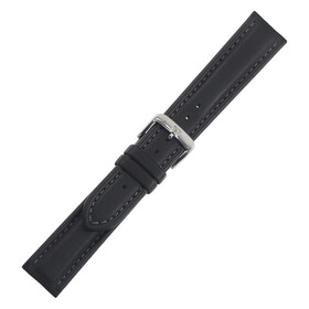 Řemínek Di-Modell Gaucho Chrono černý, Verze: černá, Šířka řemínku: 20, Šířka u spony: 18, Délka řemínku: L - 120/80 