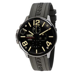 U-BOAT Capsoil Chrono 45 mm SS 8111, Verze: černá 
