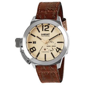 U-BOAT Classico 42 Tungsteno Beige 8892, Verze: béžová, krémová 