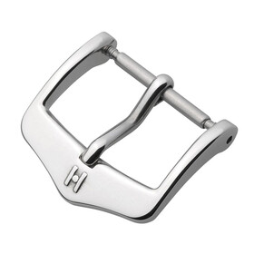 Přezka Hirsch Classic barva stříbrná, Barva dílu: stříbrný lesklý, Šířka: 16 