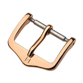 Přezka Hirsch Tradition barva růžové zlato, Barva dílu: zlato růžové, Šířka: 14 