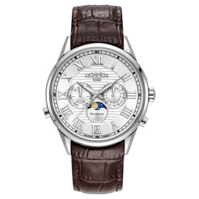 Roamer Superior Moonphase II 513821 41 25 05, Verze: hnědá 