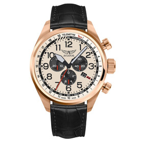 Aviator Airacobra P45 Chrono V.2.25.2.173.4, Verze: růžové zlato 