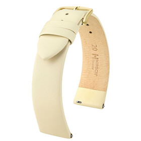 Řemínek Hirsch Toronto béžový, Šířka řemínku: 14, Šířka u spony: 12, Délka řemínku: M - 110/70 