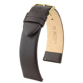 Řemínek Hirsch Toronto hnědý, Šířka řemínku: 8, Šířka u spony: 6, Délka řemínku: M - 110/70 