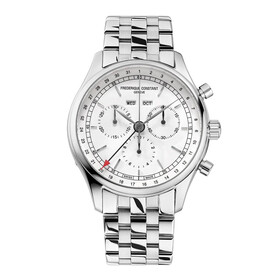Frederique Constant Chronograph Triple Calendar FC-296SW5B6B, Verze: stříbrná 