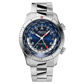 Alpina Startimer Pilot Quartz Worldtimer AL-255N4S26B, Verze: modrá 