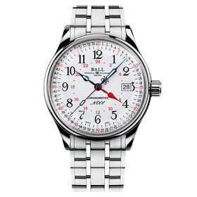 Ball Trainmaster Standard Time GMT NM3888D-S5CJ-WH 