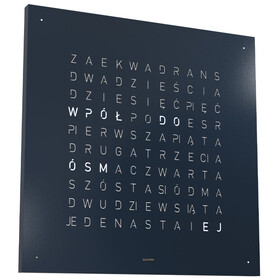 Hodiny Qlocktwo Earth 45 Midnight Limited Edition, Verze: modrá 