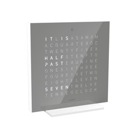 Budík Qlocktwo Earth 13.5 Pure Early Grey Tea, Jazyk: EN English 