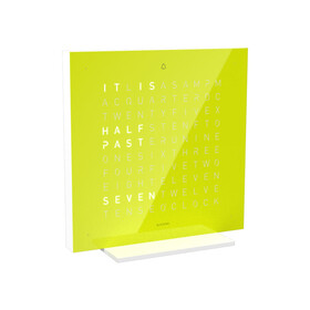 Budík Qlocktwo Earth 13.5 Pure Lime Juice, Jazyk: EN English 