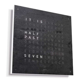 Hodiny Qlocktwo Earth 90 Creators Edition Metamorphite, Jazyk: EN English 