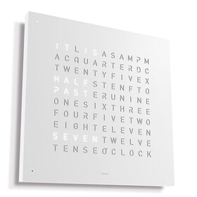 Hodiny Qlocktwo Earth 45 White Pepper, Jazyk: EN English 