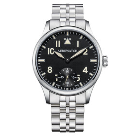 Aerowatch Renaissance Big Mechanical Pilot A 55981 AA02 M, Verze: stříbrná 