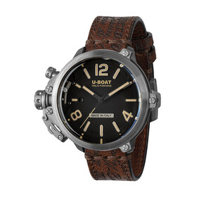 U-BOAT Capsule 45 MM SS BK Beige Limited Edition 8809, Verze: hnědá 