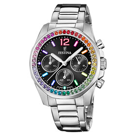 Festina Boyfriend Chronograph Rainbow F20606/3, Verze: černá 