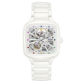 Rado True Square Automatic Open Heart R27073712, Verze: bílá2 
