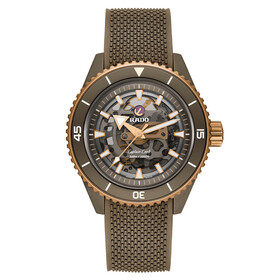 Rado Captain Cook High-Tech Ceramic Skeleton R32150168, Verze: hnědá2 