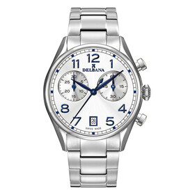 Delbana Fiorentino Chronograph 41701.754.6.062, Verze: stříbrná 
