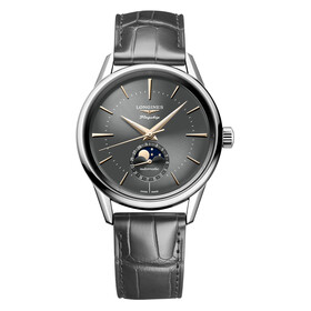 Longines Flagship Heritage Moonphase L4.815.4.52.2, Verze: šedá 