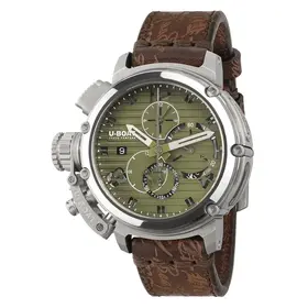 U-BOAT Chimera 46MM Chrono SS Verde Limited Edition 9591, Verze: zelená 