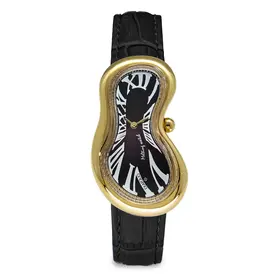 Exaequo Melting Watch PVD Gold Black EX0002.0001, Verze: černá 