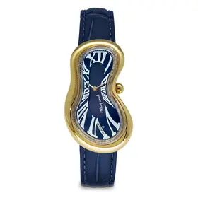 Exaequo Melting Watch PVD Gold Blue EX0002.0004, Verze: modrá 