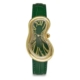 Exaequo Melting Watch PVD Gold Green EX0002.0005, Verze: zelená 