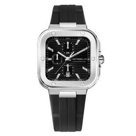 Herbelin Cap Camarat Square Chronographe 35646A14CA, Verze: černá 