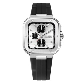 Herbelin Cap Camarat Square Chronographe 35646A42CA, Verze: stříbrná 