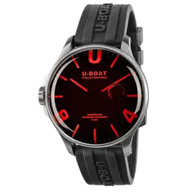 U-BOAT Darkmoon 44 mm Red Glass SS 8465, Verze: červená 
