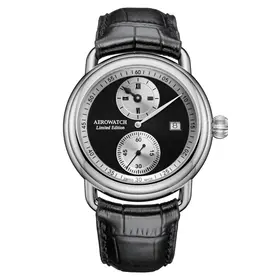 Aerowatch 1942 Regulator Limited Edition A 76983 AA04, Verze: černá 