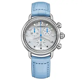 Aerowatch 1942 Chronolady Pastel Blue A 81105 AA01 DIA, Verze: modrá 