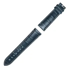 Řemínek Longines Master Collection modrý, Verze: modrá, Šířka řemínku: 18, Šířka u spony: 16, Délka řemínku: L - 120/80 