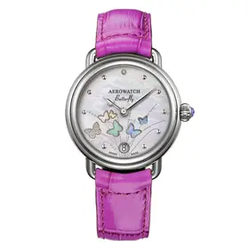 Aerowatch 1942 Butterfly Limited Edition A 44960 AA05, Verze: fialová 
